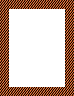 Black And Orange Mini Diagonal Striped Border