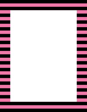 Black And Pink Horizontal Striped Border
