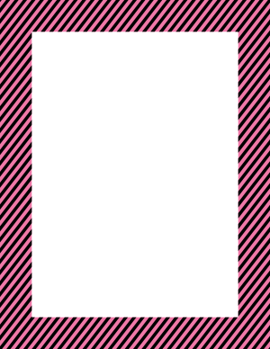 Black And Pink Mini Diagonal Striped Border