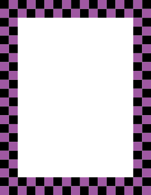 Black and Purple Checkered Border
