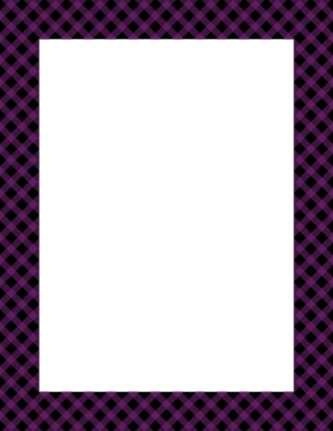 Black And Purple Diagonal Gingham Border