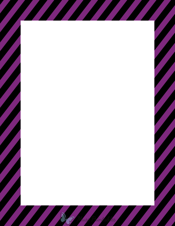 Black And Purple Diagonal Striped Border