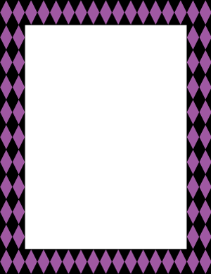 Black and Purple Harlequin Border