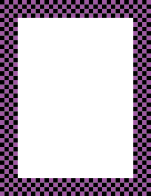 Black and Purple Mini Checkered Border
