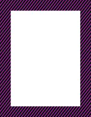 Black And Purple Mini Diagonal Striped Border