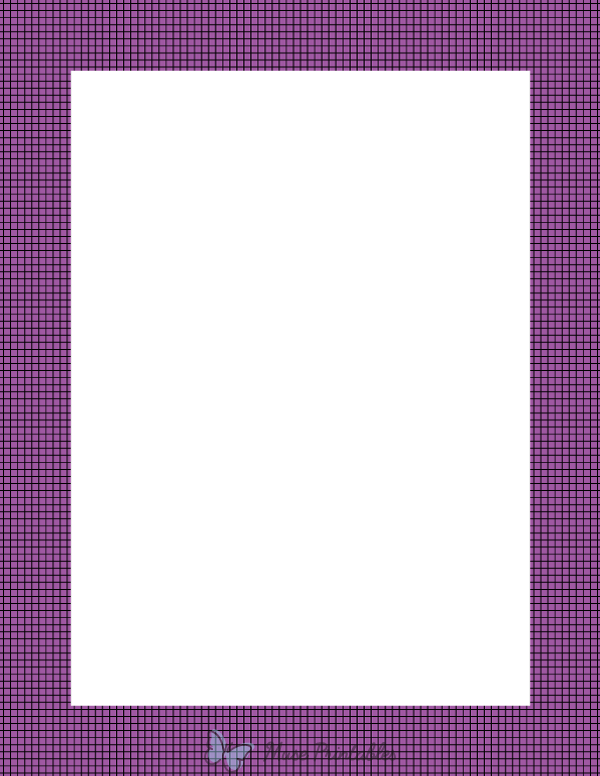 Black and Purple Pin Check Border