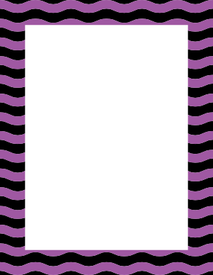 Black and Purple Wavy Stripe Border