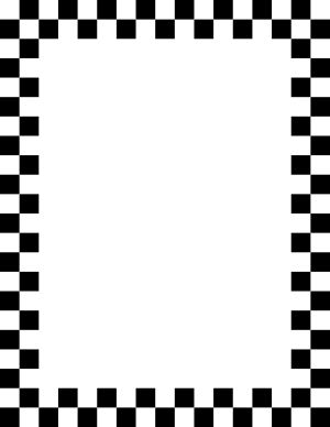 Black and White Checkered Border