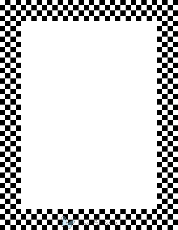 Black And White Checkered Printable