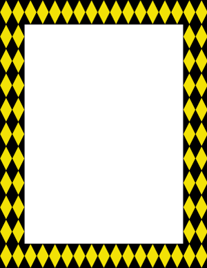 Black and Yellow Harlequin Border