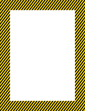 Black And Yellow Mini Diagonal Striped Border