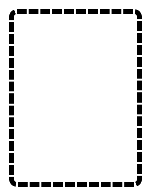 Black Rounded Thick Dashed Line Border