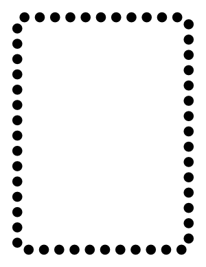 Black Rounded Thick Dotted Line Border