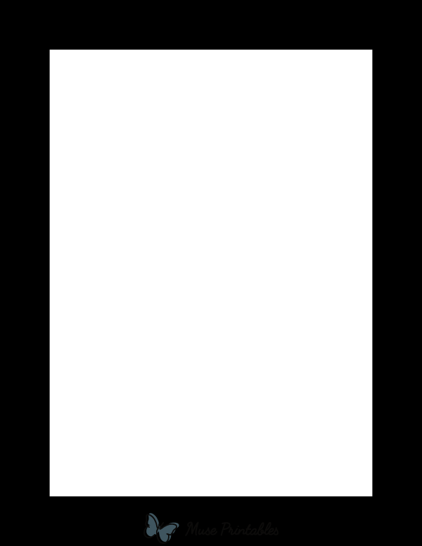 Printable Black Solid Page Border