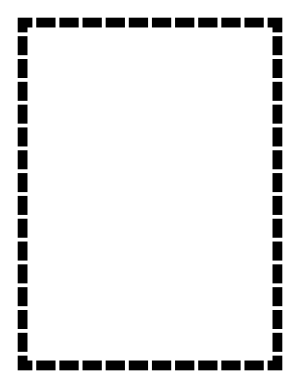 Black Thick Dashed Line Border
