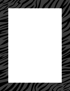 Black Zebra Print Border