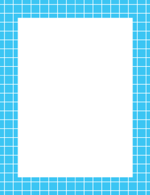 Blue and White Graph Check Border