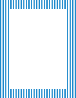 Blue And White Mini Vertical Striped Border