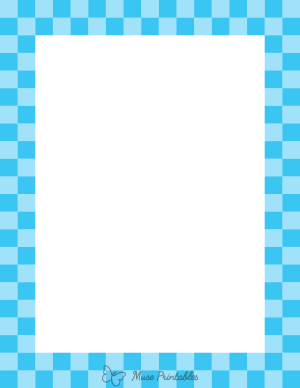 Blue Checkered Border