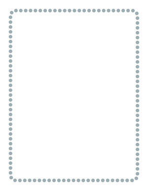Blue Gray Rounded Medium Dotted Line Border