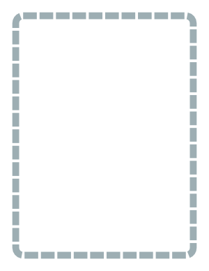 Blue Gray Rounded Thick Dashed Line Border