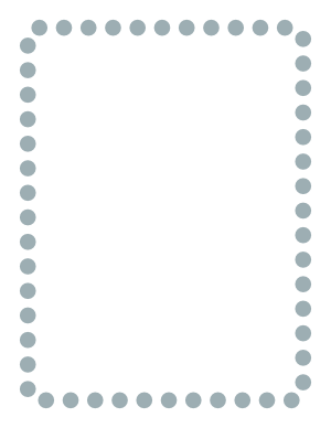 Blue Gray Rounded Thick Dotted Line Border