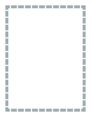 Blue Gray Thick Dashed Line Border