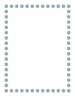 Printable Green Thick Dotted Line Page Border