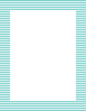 Blue-Green And White Mini Horizontal Striped Border