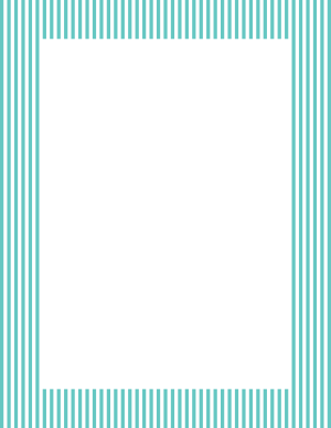 Blue-Green And White Mini Vertical Striped Border