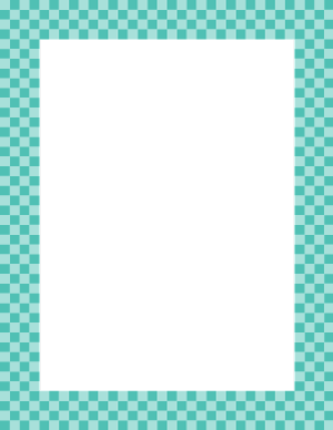 Blue Green Mini Checkered Border