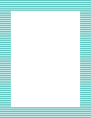 Blue Green Mini Horizontal Striped Border