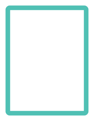 Blue-Green Rounded Thick Line Border