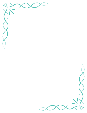 Blue Green Simple Knot Border