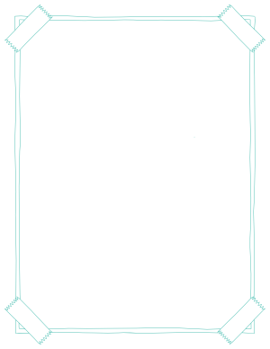 Blue Green Taped Poster Border