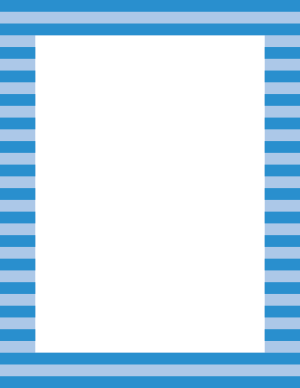 Blue Horizontal Striped Border