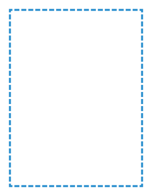 Blue Medium Dashed Line Border