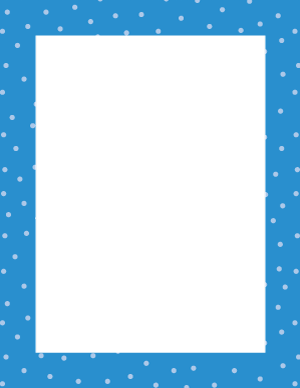 Blue Random Mini Polka Dot Border