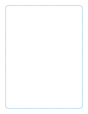 Blue Rounded Thin Dotted Line Border