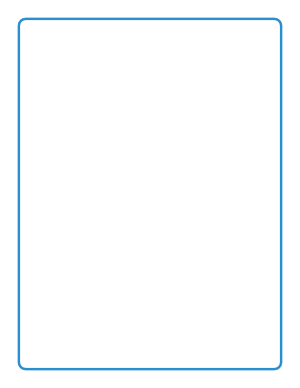 Blue Rounded Thin Line Border