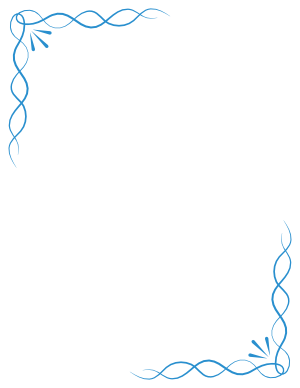 Blue Simple Knot Border