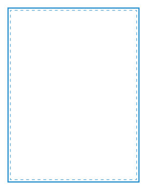 Blue Solid And Dashed Line Border