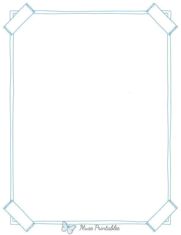 Blue Taped Poster Border