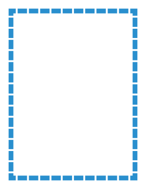 Blue Thick Dashed Line Border