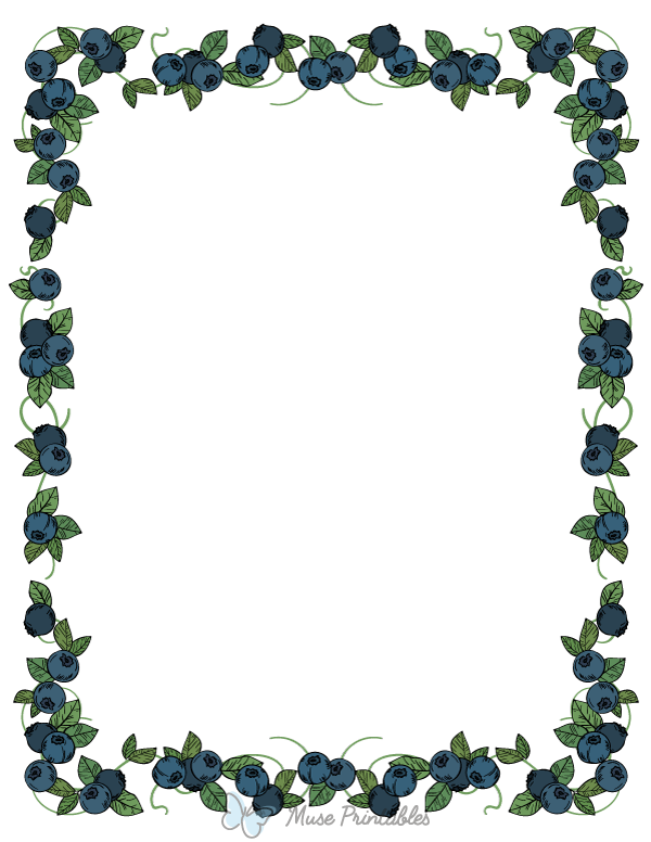 printable-blueberry-vine-page-border