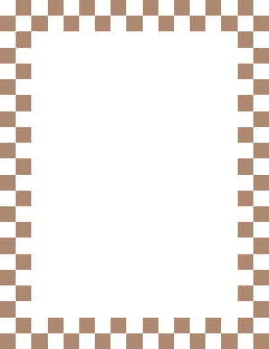 Brown and White Checkered Border