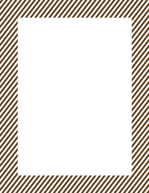 Brown And White Mini Diagonal Striped Border