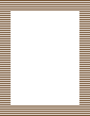 Brown And White Mini Horizontal Striped Border