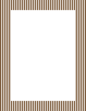 Brown And White Mini Vertical Striped Border