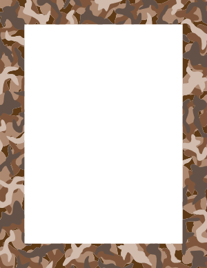Brown Camouflage Border
